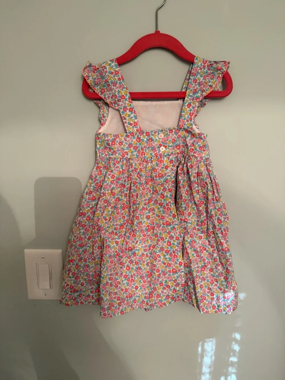 Floral Ruffle-Sleeveless Sun Dress - Pink Floral Girls 2T